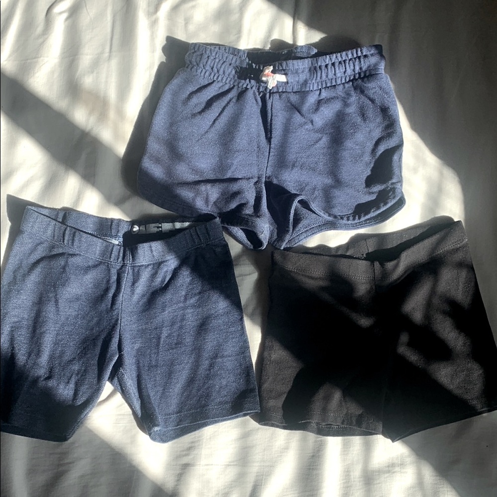 Set of 3 various brand girls shorts Cat & Jack, members mark, wonder nation 6X